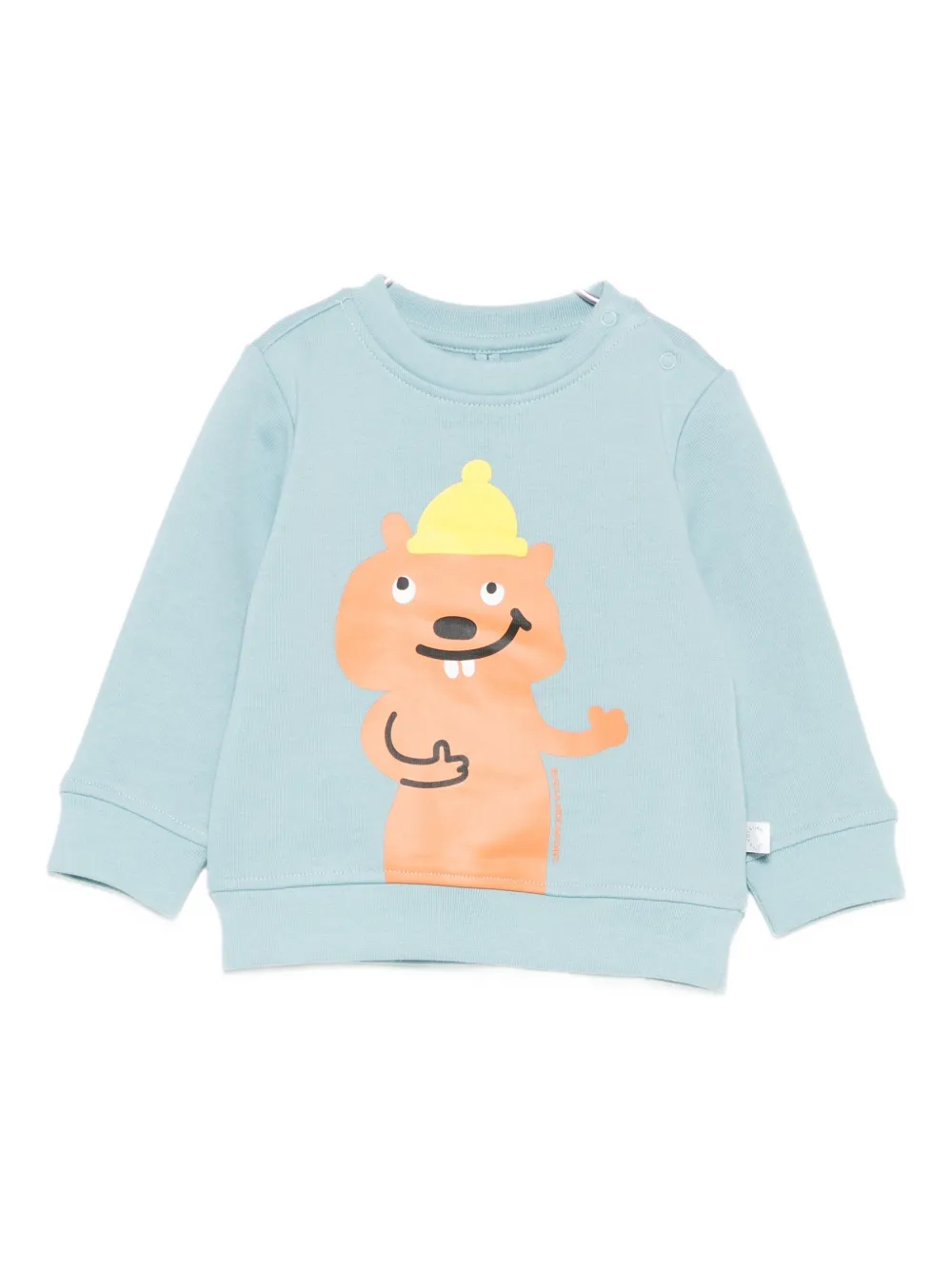 

Толстовка с анималистичным принтом Stella McCartney Kids, синий