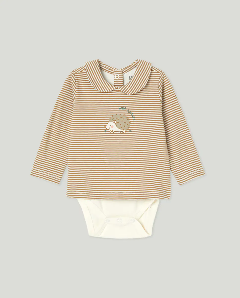 

ФУТБОЛКА-БОДИ Baby El Corte Inglés, цвет 371 Aceite