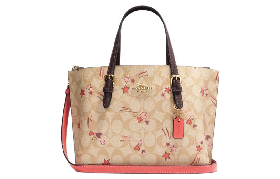 

Сумка-шоппер Mollie из ПВХ, хозяйственная сумка, дамская сумочка, плечевая сумка обычная женская умбра COACH