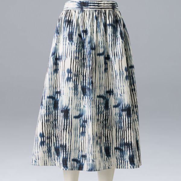 

Женская плиссированная миди-юбка Simply Vera Vera Wang, цвет blue vertical dye