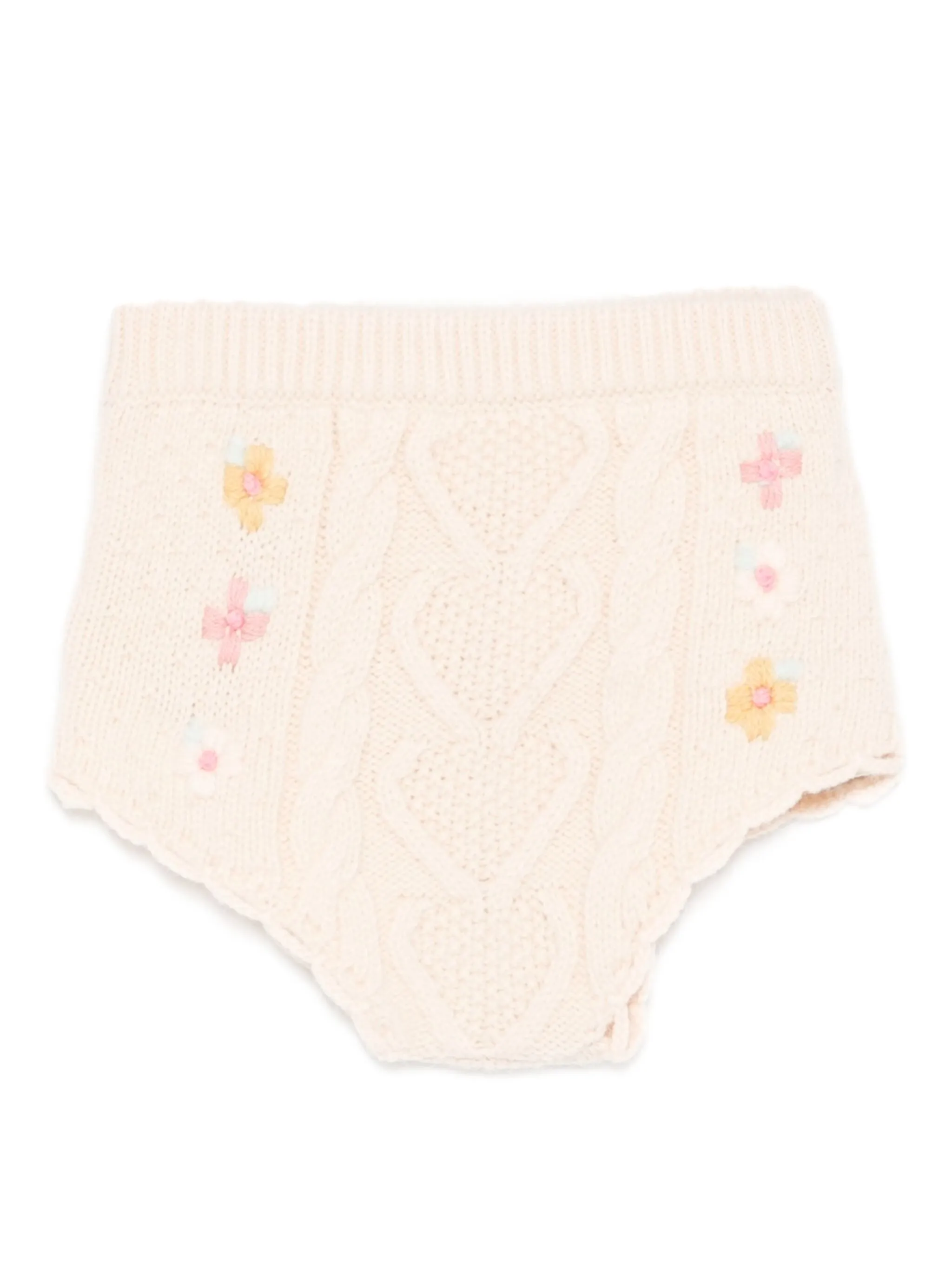 

Шорты с цветочной вышивкой Louise Misha, бежевый