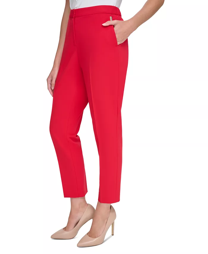 Женские брюки Sloane с зауженным кроем по щиколотку Tommy Hilfiger, красный — фото 3