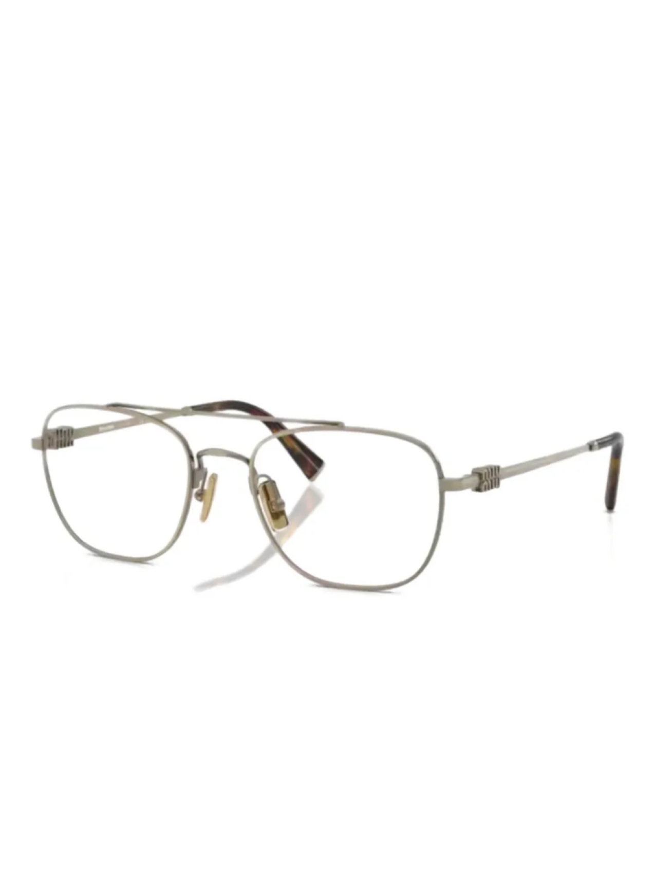 

Очки Miu Miu Eyewear в квадратной оправе, золотой