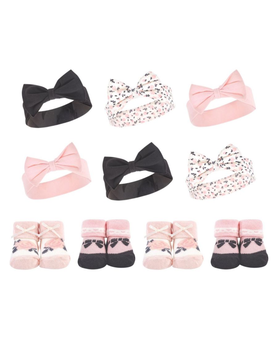 

Набор из 10 аксессуаров: повязки на голову и носки Hudson Baby, Berry floral
