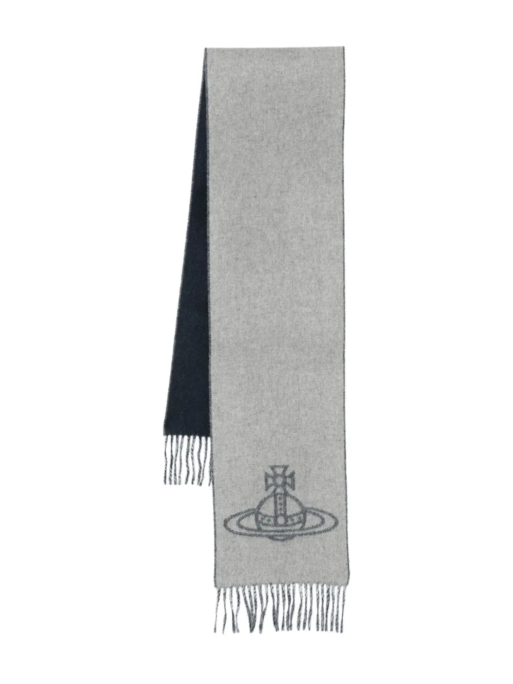 

Шарф с декором Orb Vivienne Westwood, серый