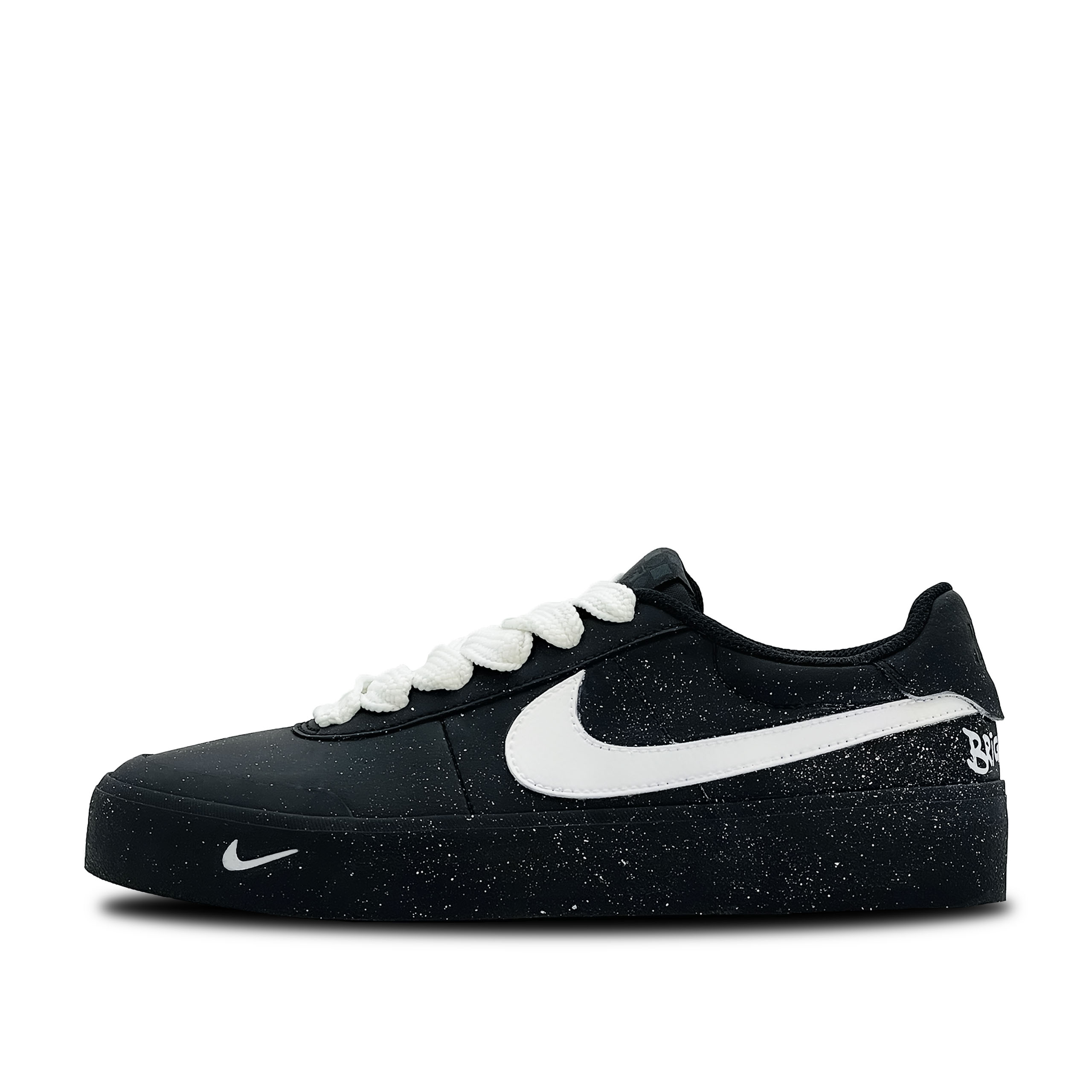 

Nike Кроссовки для скейтбординга Court Shot Star Rhythm, износостойкие, низкие, мужские, черно-белые
