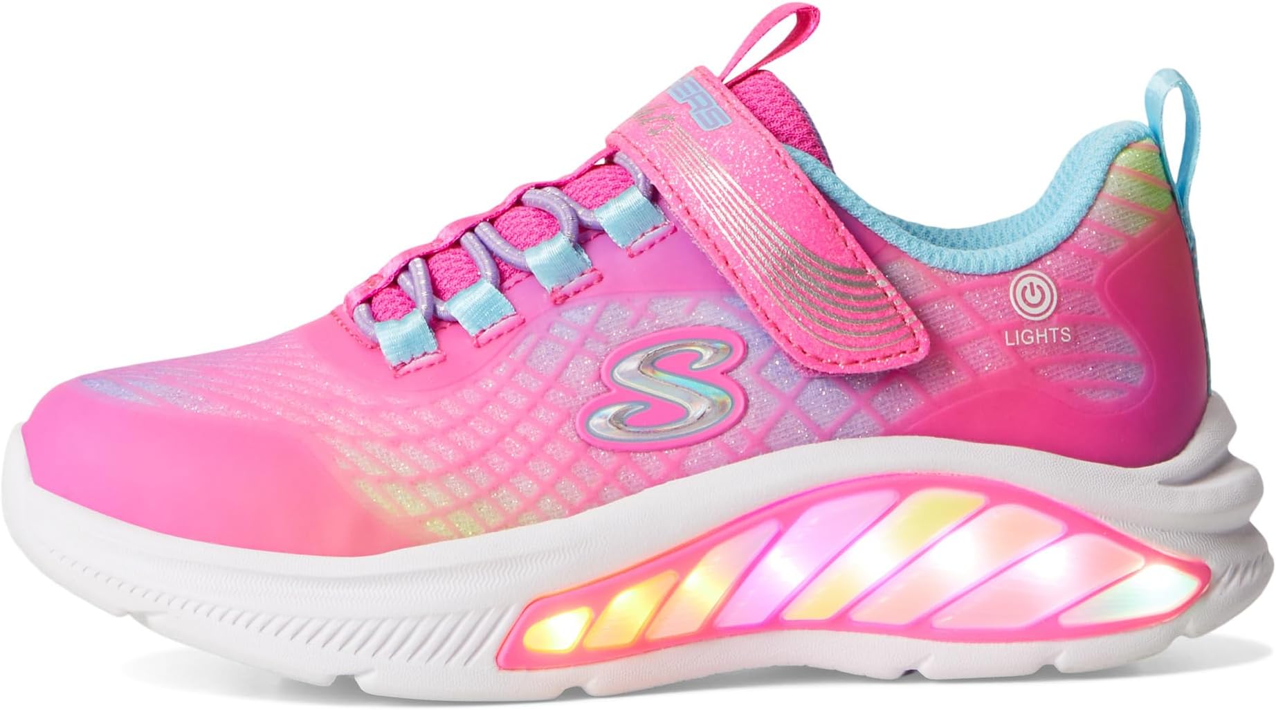 Кроссовки SKECHERS KIDS Rainbow Cruisers - Rainbow Reflection 303722L, Hot Pink/Multi — фото 4