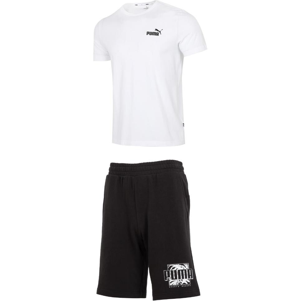 

Повседневная спортивная одежда для мужчин белого и черного цвета Puma, черный