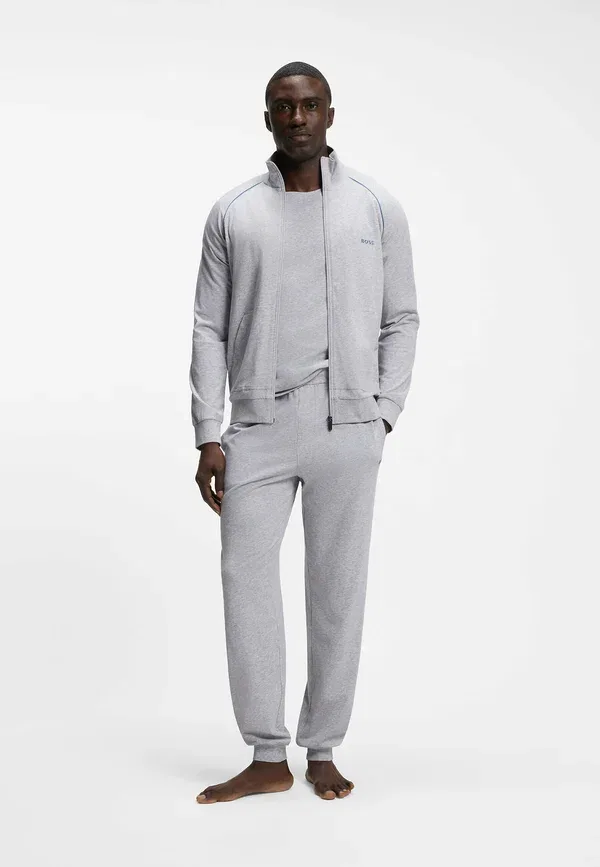 Куртка-свитшот Mix&Match z zip up sweatshirt Boss, светло-серый три — фото 4
