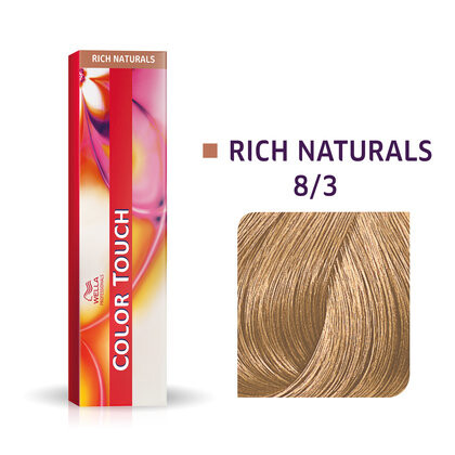 

Wella Color Touch 8/3, Полуперманентная краска для волос без аммиака 8/3 60мл