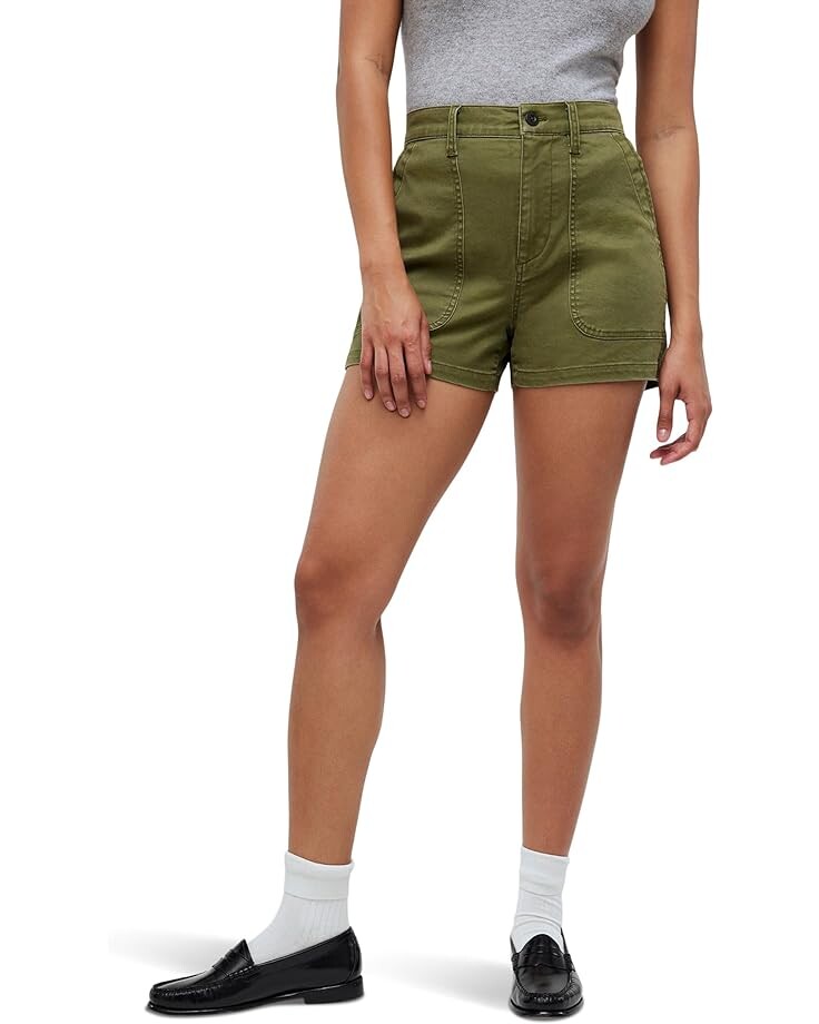 

Шорты Madewell The Perfect Vintage Fatigue Short, зеленый
