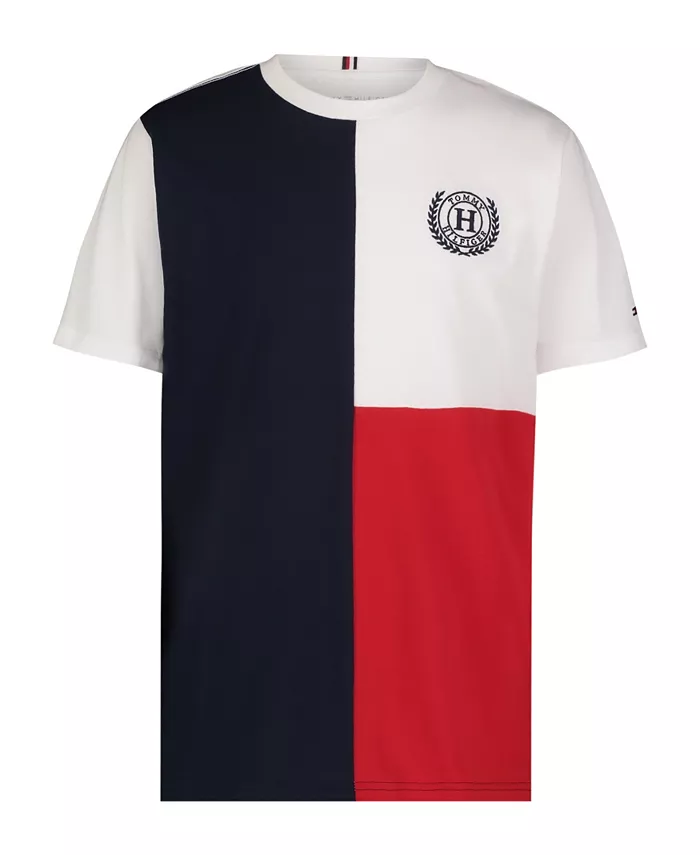 

Футболка с коротким рукавом Laurel Emblem для малышей и мальчиков Tommy Hilfiger, белый