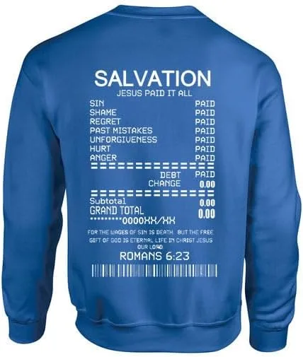 

Мужской свитшот Christian с принтом Jesus Paid All Trenz Shirt Company