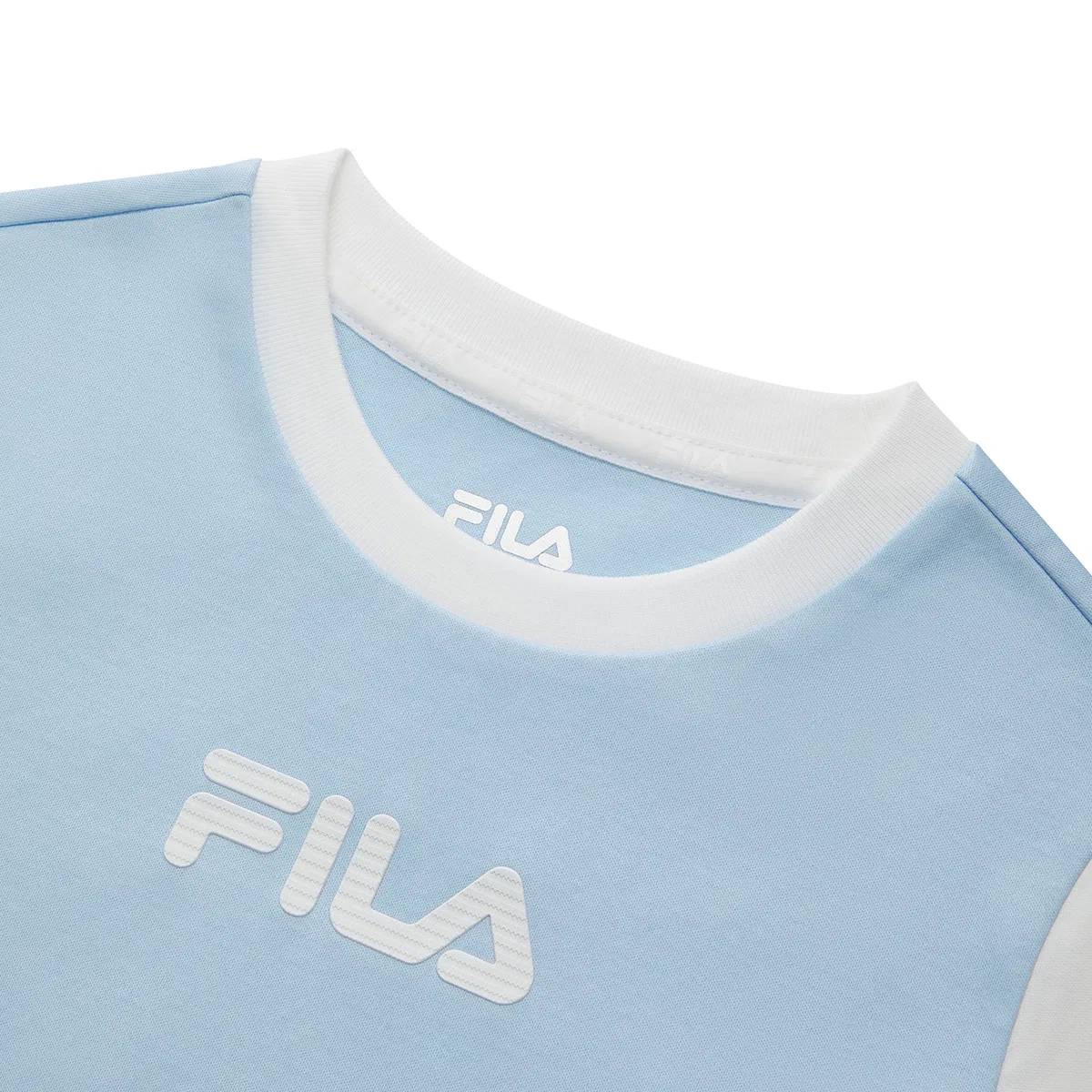 Футболка с коротким рукавом Light Sapphire Blue Kids' FILA KIDS — фото 4