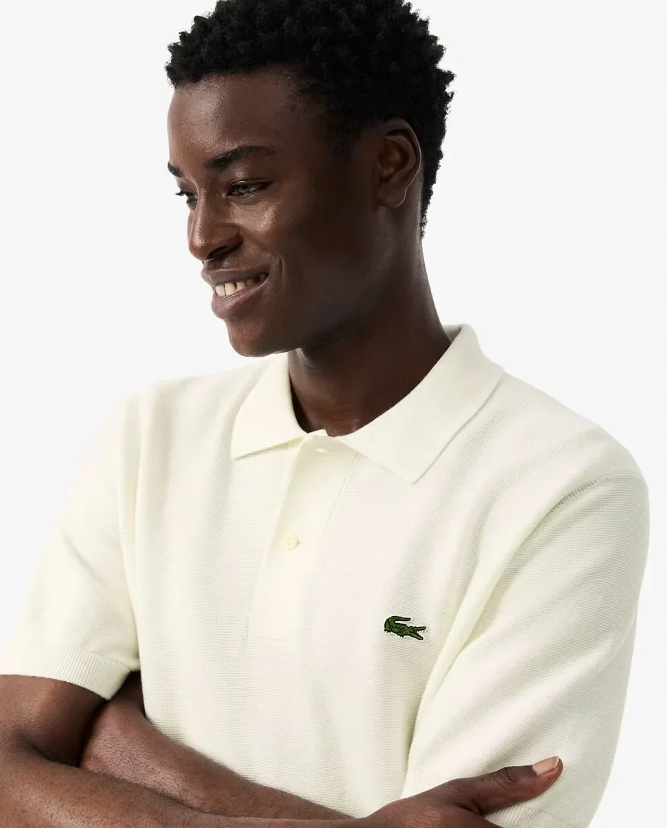 Футболка мужская Lacoste, хлопок, белый — фото 3