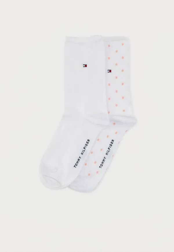 Женские носки, набор из 2 пар. Tommy Hilfiger, Pink/White