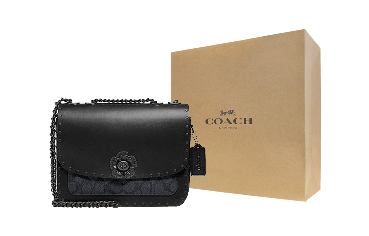 

COACH Маленькая кожаная сумка Мэдисон квадратной формы