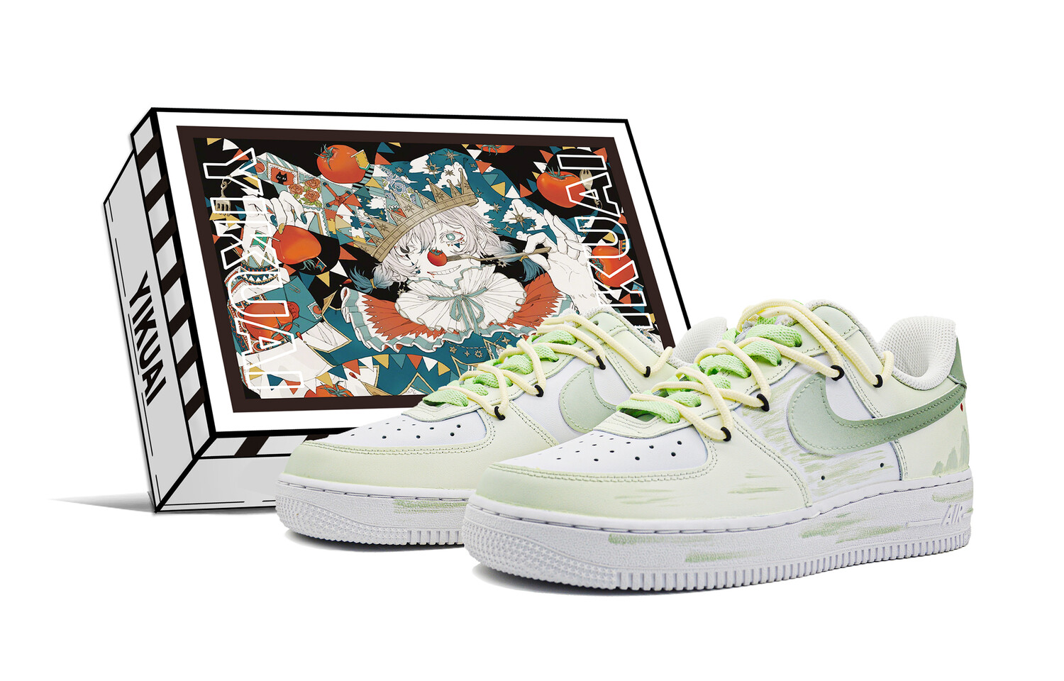 

Женские кроссовки для скейтбординга Nike Air Force 1, Green Hills Green