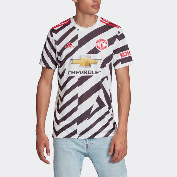 Футболка adidas Manchester United Away Fan Edition Sports Jersey White, белый — фото 3