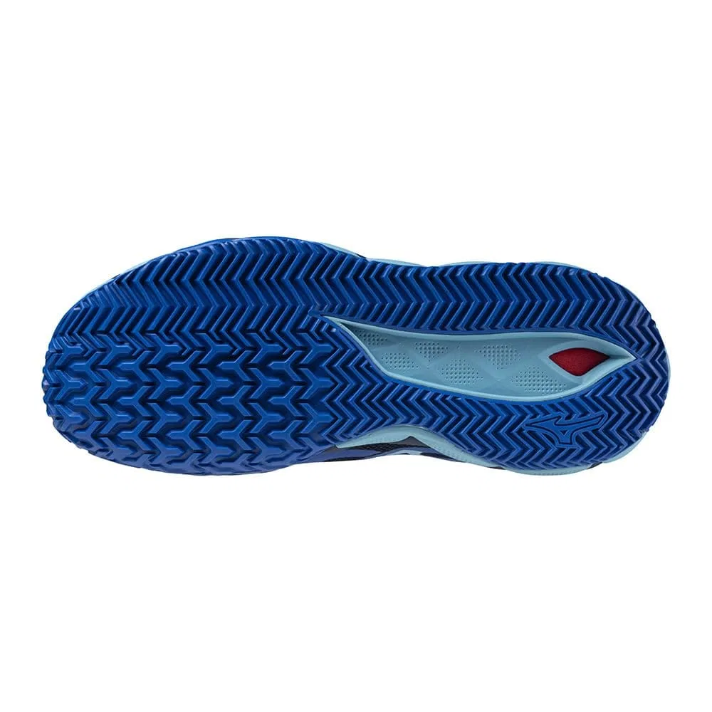 Кроссовки для тенниса «Wave Enforce Tour OC» от Mizuno, Blue/White/Navy — фото 2