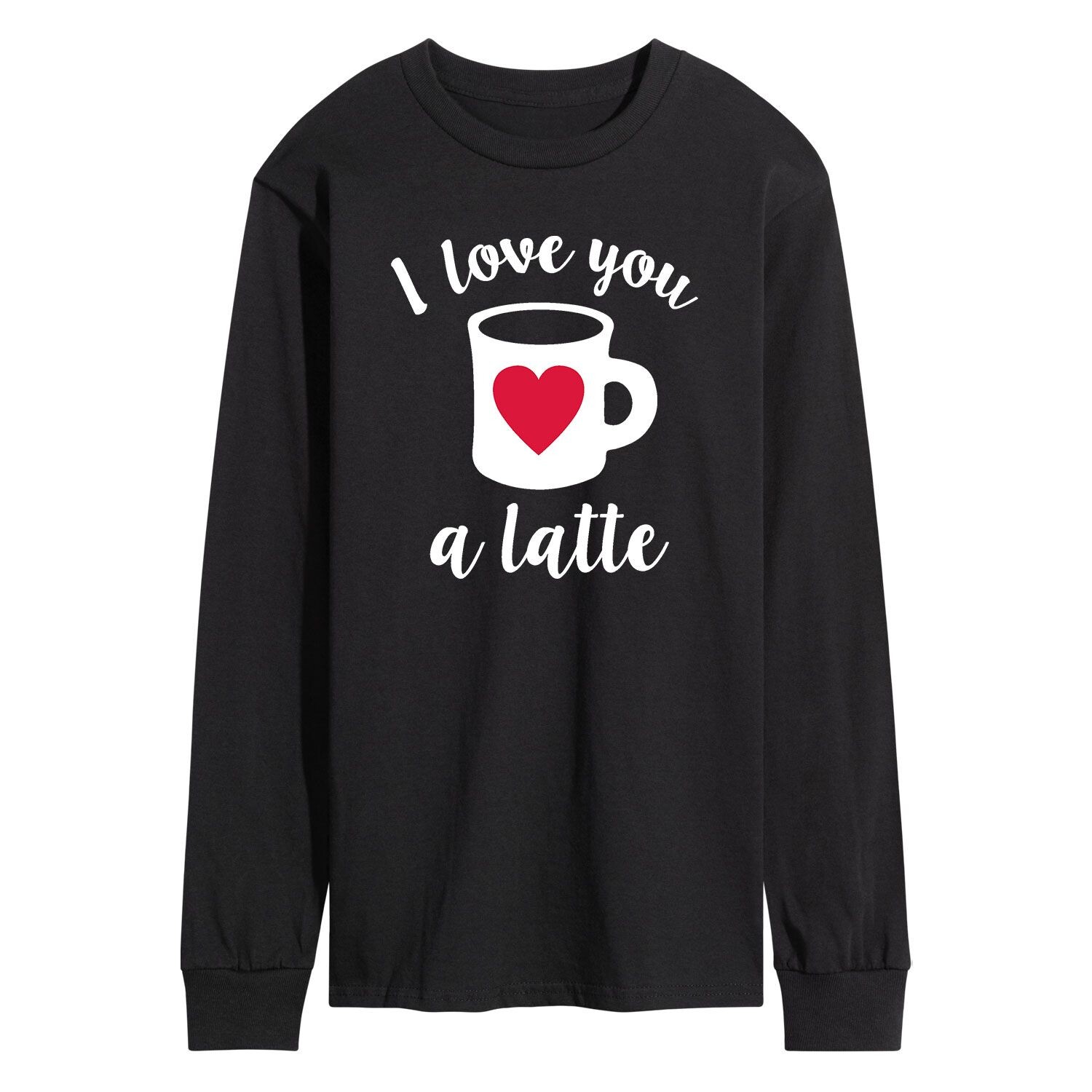 

Мужская футболка с длинными рукавами Love You a Latte Licensed Character