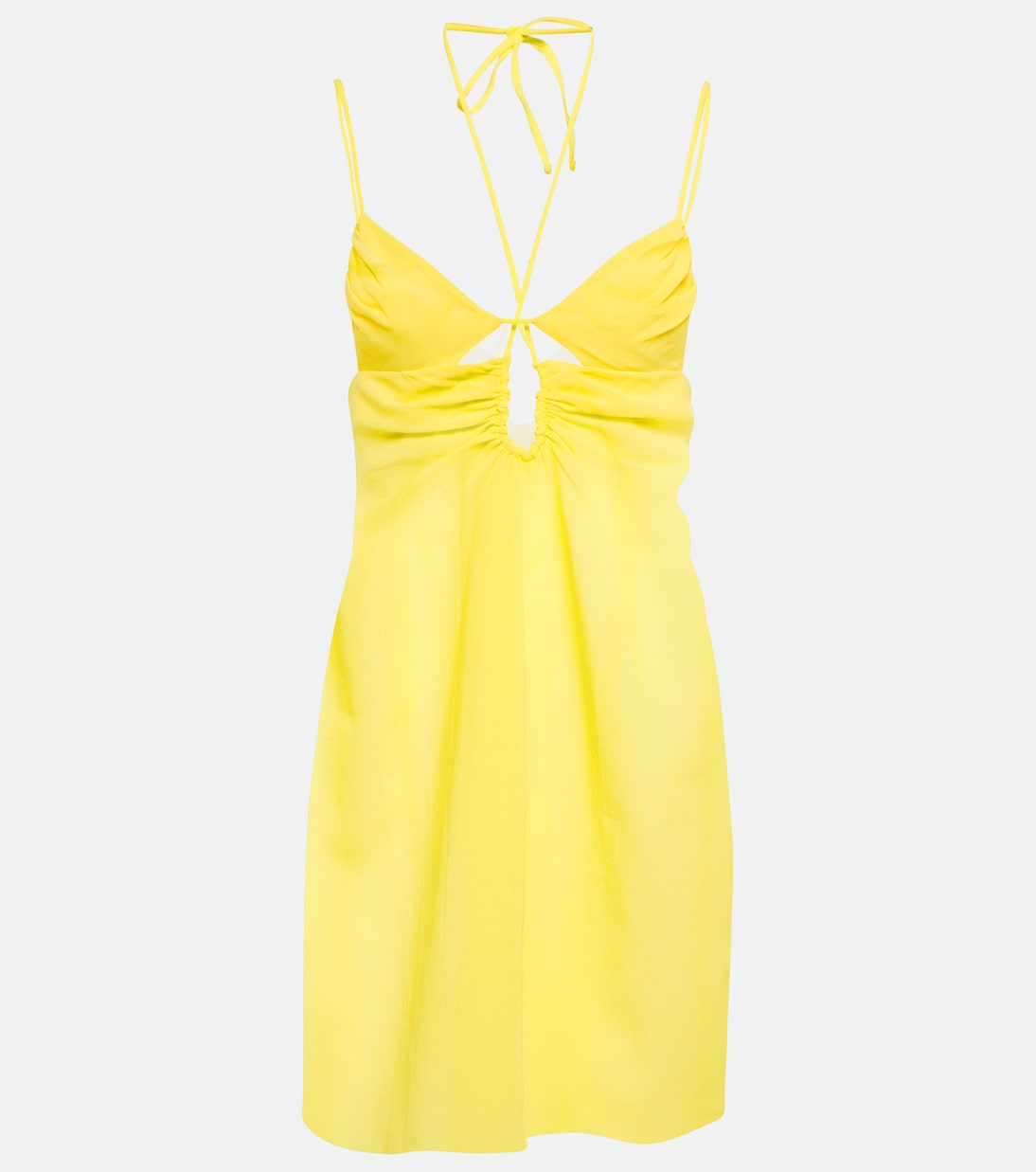 

Мини-платье с вырезом-халтер Nensi Dojaka, желтый