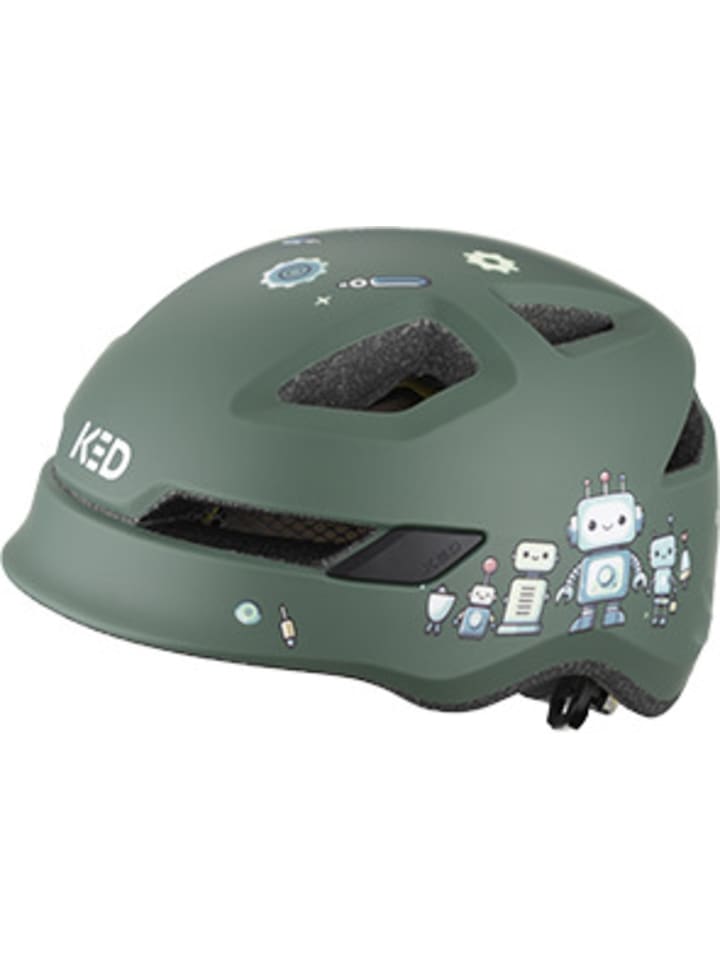 

KED Детский велосипедный шлем POP II Lite оливкового цвета