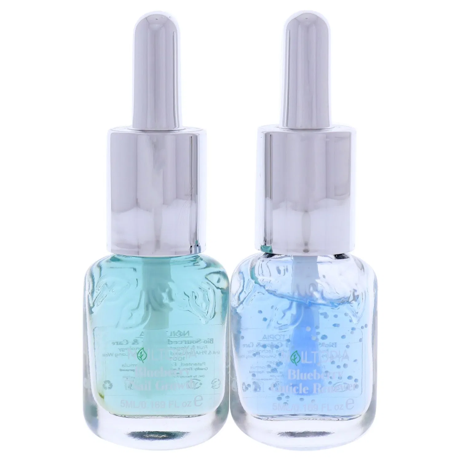 MAXEE Набор для удлинения ногтей Nailtopia для женщин - комплект из 2 предметов: средство для ухода за ногтями «Черника» (0,17 унции) и средство для восстановления кутикулы «Черника» (0,17 унции) — фото 3