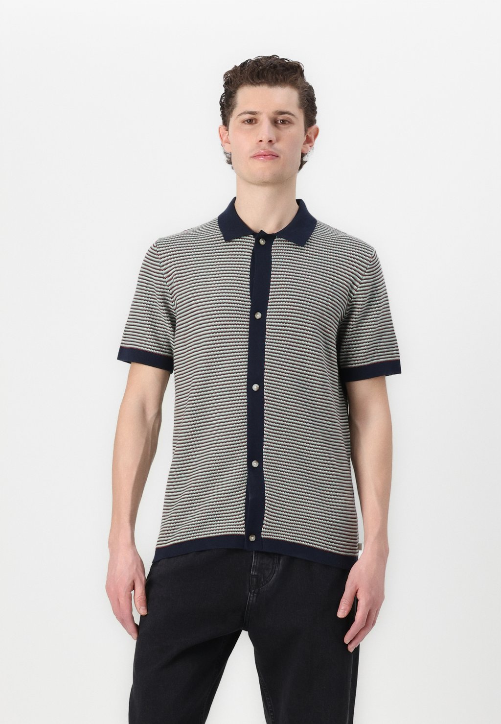 

Рубашка MULTICOLOR KNITTED SHIRT TOM TAILOR, мультиколор