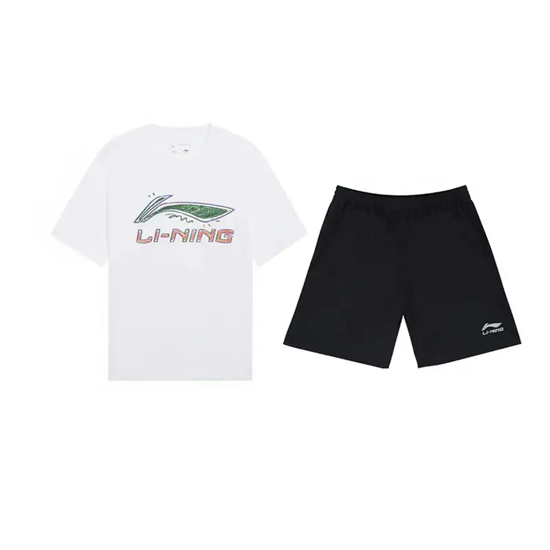 

LINING Повседневная спортивная одежда унисекс бело-черная