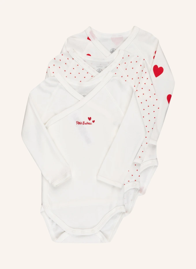 

В упаковке 3 боди Petit Bateau, белый