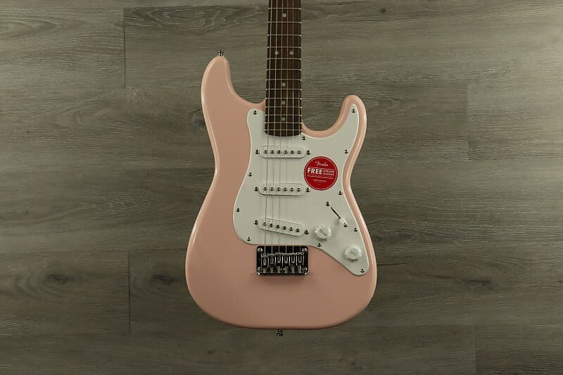 

Электрогитара Squier Mini Stratocaster with Laurel Fretboard Shell Pink