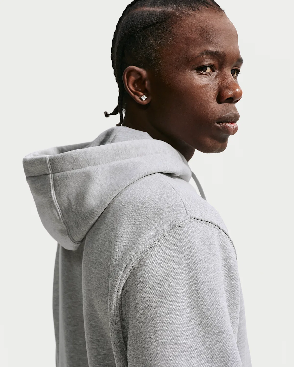 Мужская толстовка с капюшоном Nike для борьбы, Dark Grey Heather — фото 2