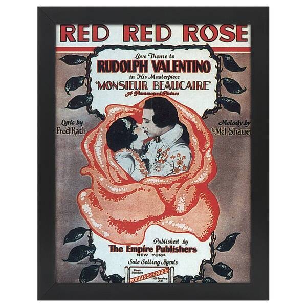 

Рамка для фотографий LegendArte Poster Red Red Rose, черный