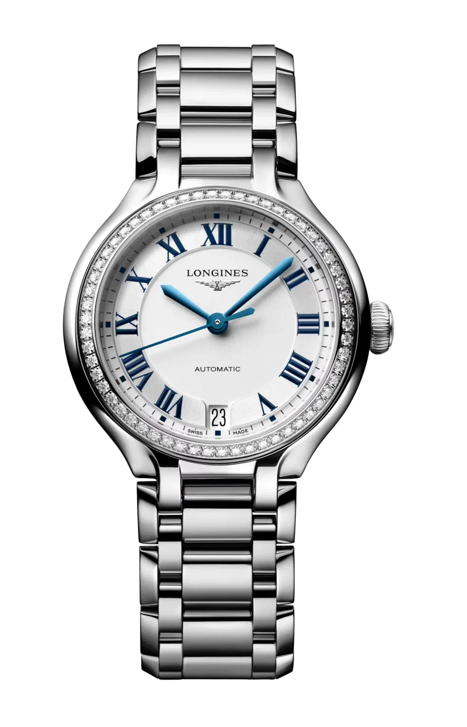 Лонжин Прималуна - L8.124.0.71.6 LONGINES, серебряный