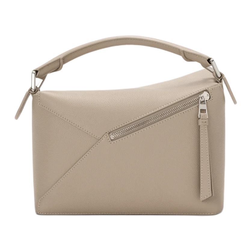 Сумка-пазл Small из мягкой зернистой телячьей кожи для женщин, цвет Clay LOEWE, basic set (bag+dust bag) — фото 4