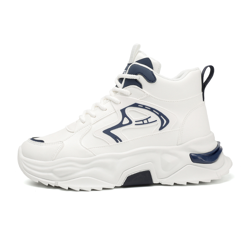 

Износостойкие повседневные туфли средней высоты для мужчин Budding Bear, White Blue