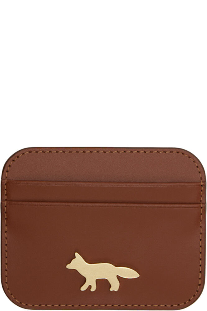 

Коричневый держатель для карт Edie Maison Kitsuné