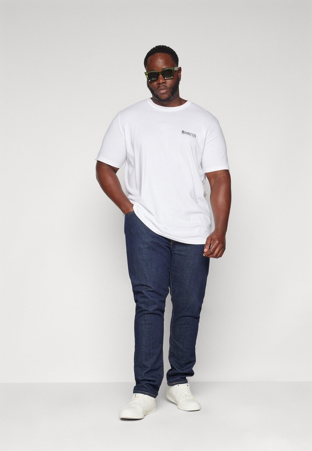 

Футболки с принтом JORBRONX SQUARE TEE CREW NECK Jack & Jones, белый