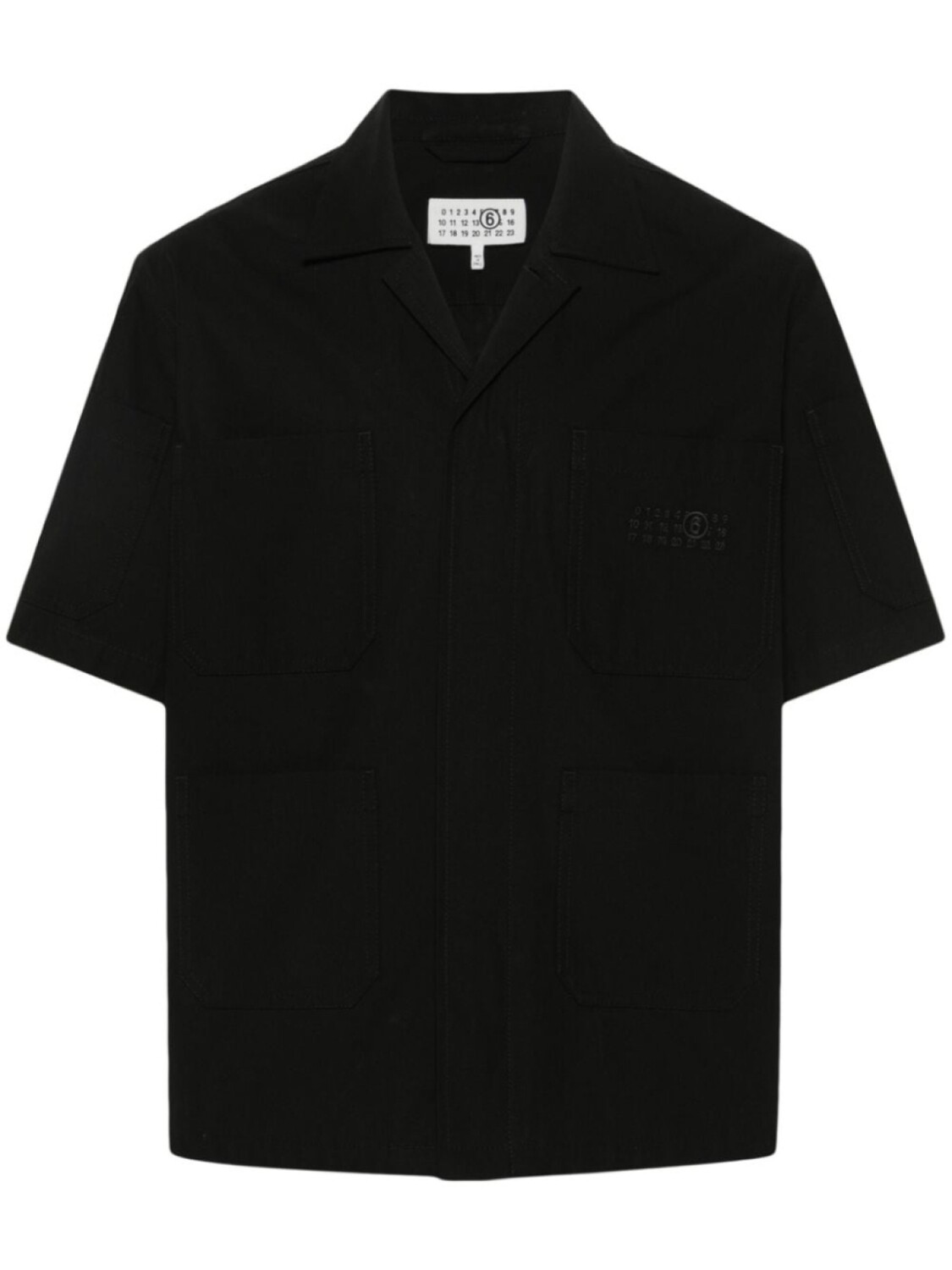 

Рубашка с вышивкой MM6 Maison Margiela, черный