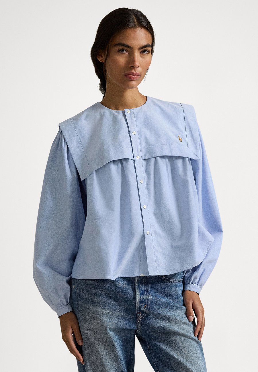 

Блуза Polo Ralph Lauren BIB COTTON OXFORD SHIRT, Blue