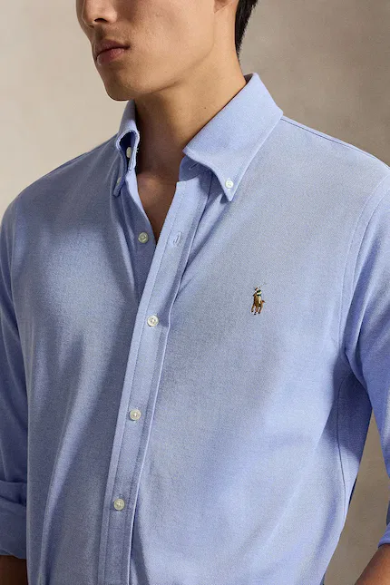 Рубашка Oxford мужская Polo Ralph Lauren, синий — фото 3