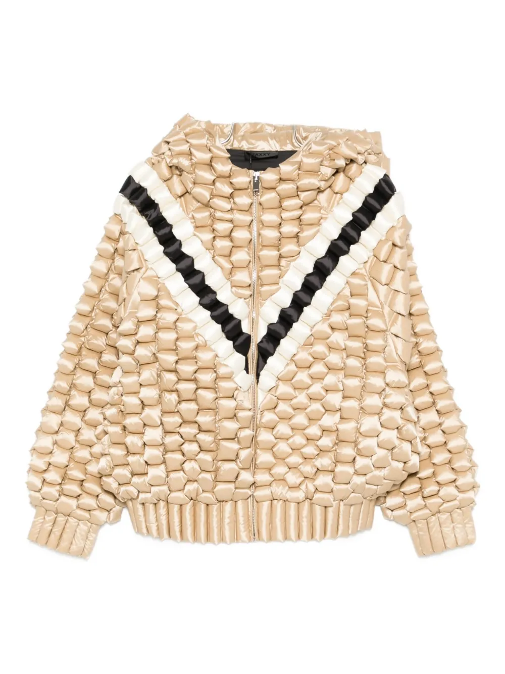 

Фактурное пальто с капюшоном Raxxy, нейтральный