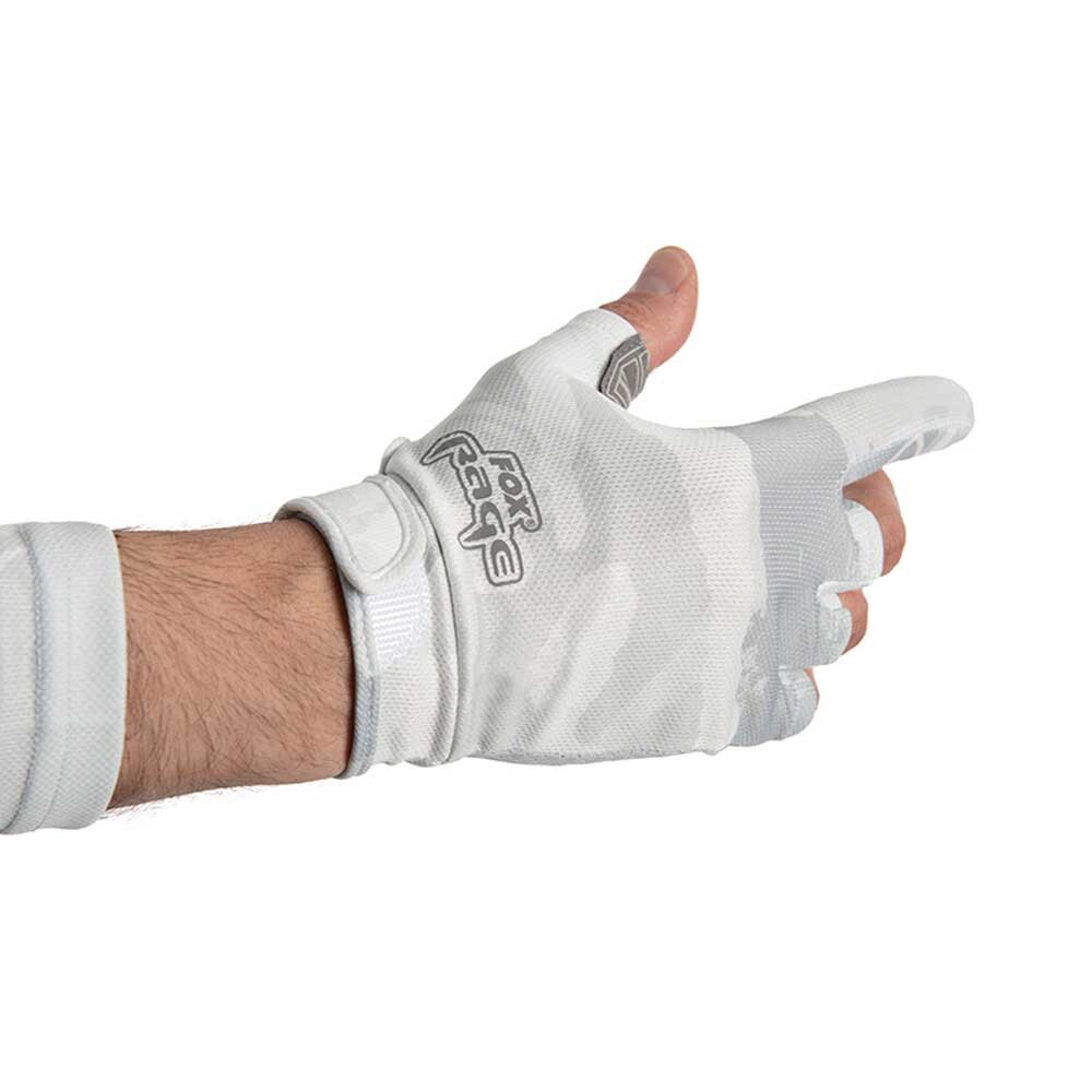 

Короткие перчатки Fox Rage UV Short Gloves, серый