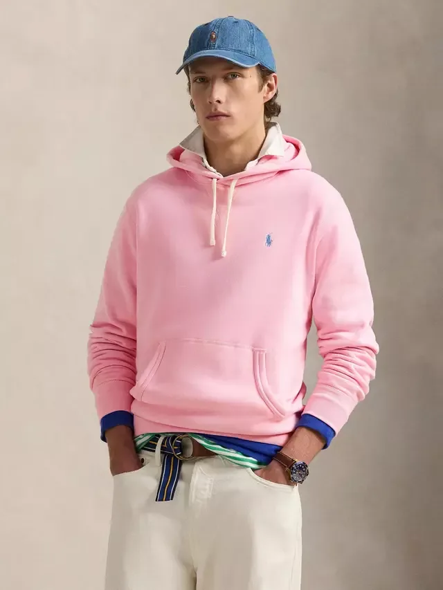 Толстовка из хлопкового флиса, цвет карамельно-розовый Ralph Lauren