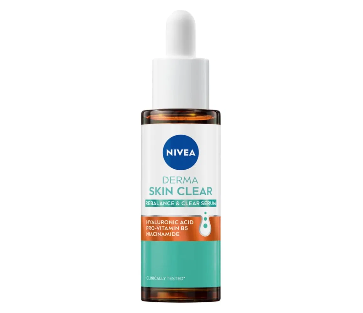 Гель для умывания Nivea — Derma Acne Care Skin Clear and Protect с гиалуроновой кислотой, ниацинамидом, 30 мл