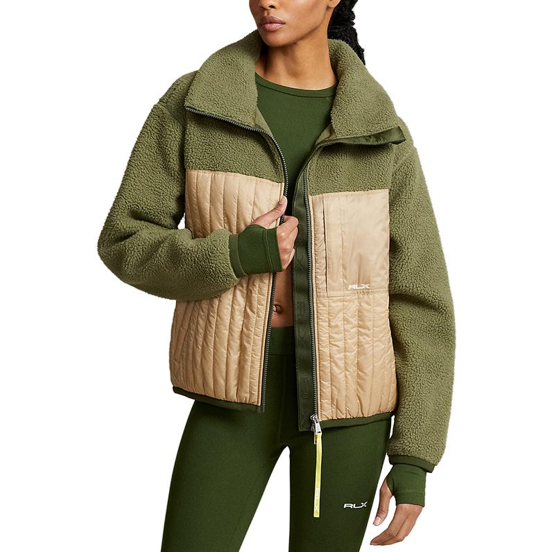 Ralph Lauren Куртки и пальто FW23 для женщин, зеленые — фото 4