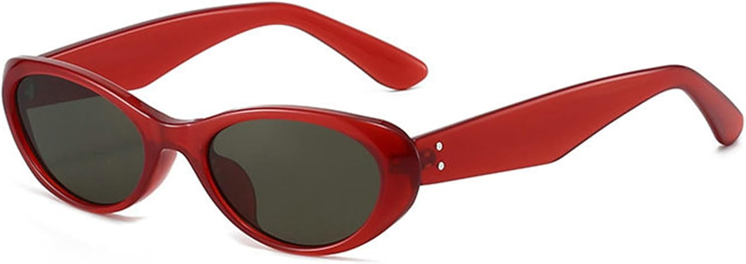 

Солнцезащитные очки Helena Retro Oval для женщин и мужчин, модные маленькие овальные очки конфетных цветов, винтажные очки 90-х годов, защита от ультрафиолета UV400, C3