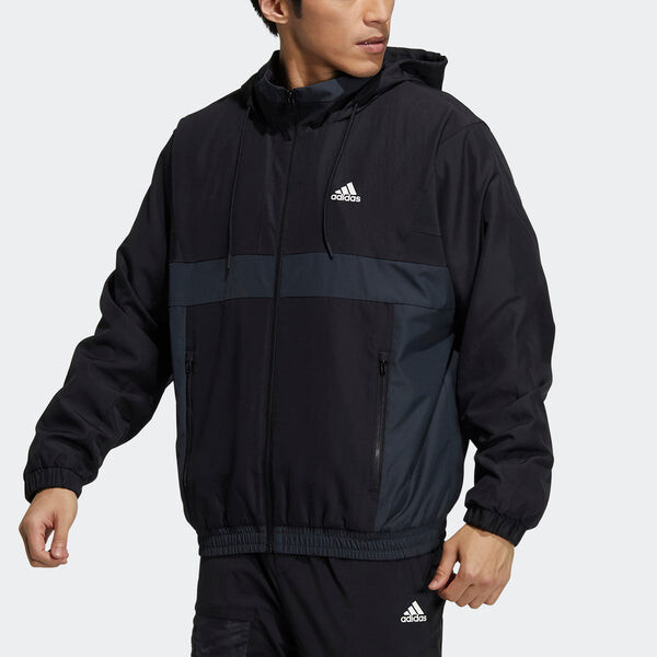 Куртка adidas St Warmblk Jkt Zipper Cardigan Stand Collar hooded track Jacket Black, мультиколор — фото 2