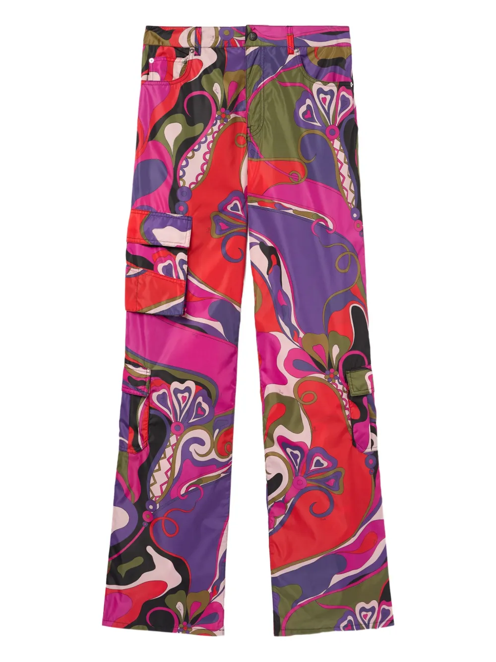

Карго-брюки с принтом "Орхидея" Pucci, фиолетовый